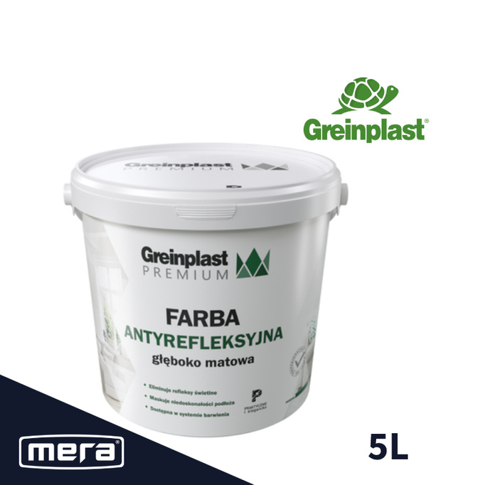 Greinplast farba premium antyrefleksyjna biała 5l