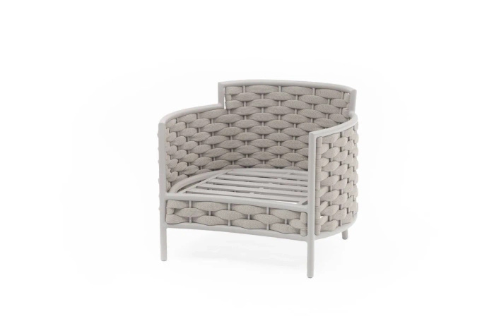 Fotel ogrodowy LOOP beżowy aluminium
