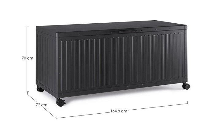 Skrzynia ogrodowa BOLZANO Roma antracyt 164,8 cm