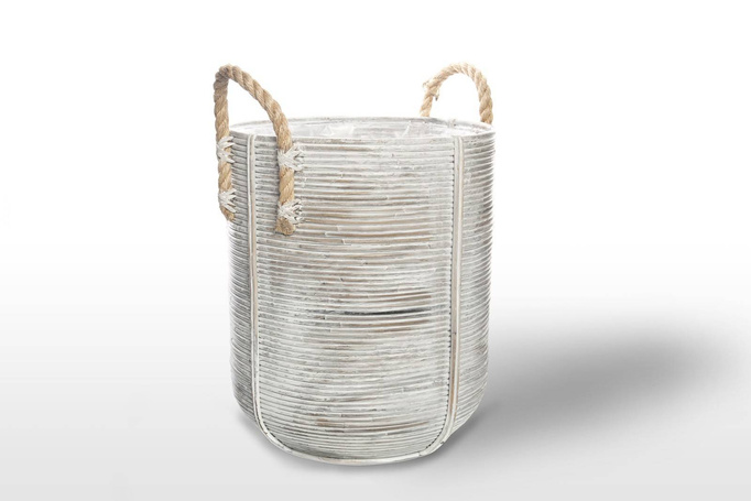 Kosz rattanowy AMIENS ⌀40cm x wys. 45cm naturalny