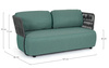 BOLZANO Sofa 2-osobowa ogrodowa Porto zielono-antracytowa 167 cm 