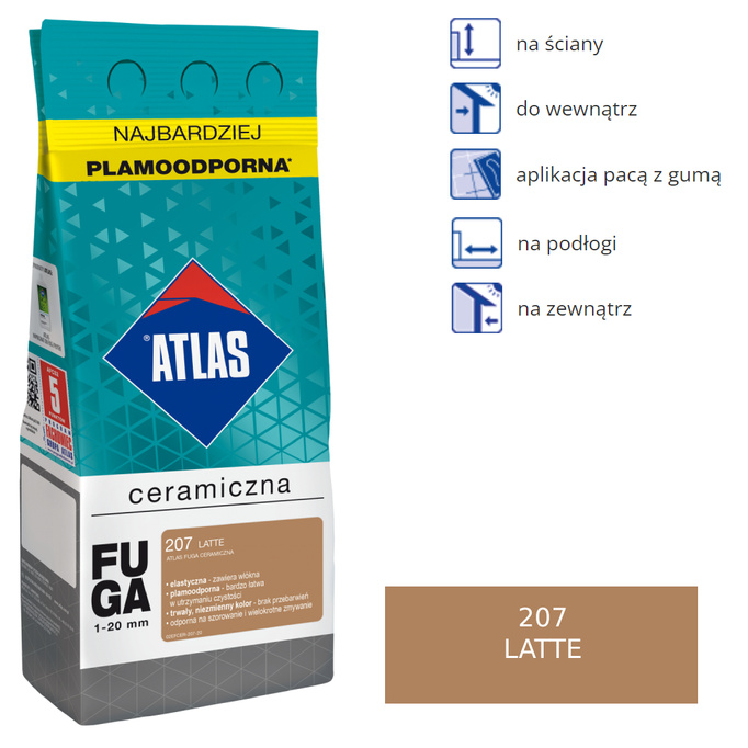 Atlas Ceramic Fuga - 207 Latte 5kg