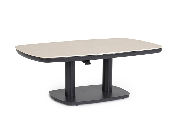 Stół ogrodowy 135cm x 83cm BOLZANO Tacito antracyt/beż