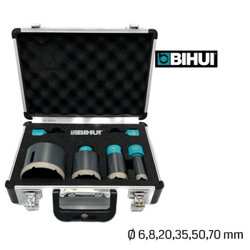 Bihui Drill - Turbo Drill Set 6 ks + dbdmk6 kufr