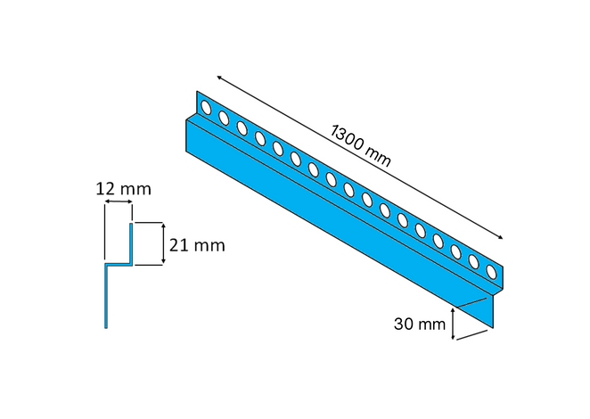 Listwa brodzikowa czołowa, Czarny mat 130cm LSBM-0005