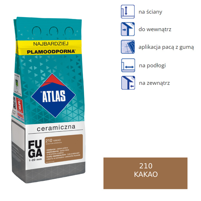 ATLAS FUGA CERAMICZNA - 210 kakao 2kg