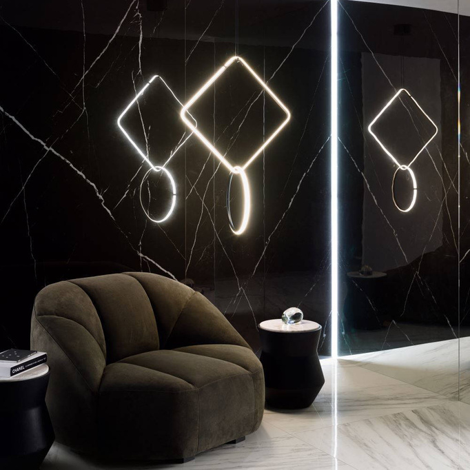 Velká formát dlaždice Wall-Pogowe Gloss 120x260 Imitace mramorového černého