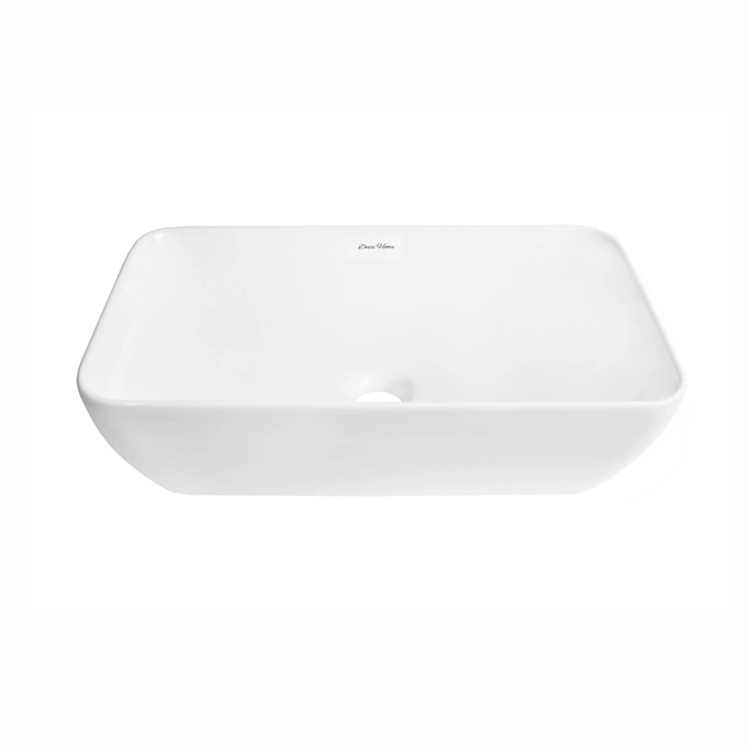 Umywalka nablatowa Dessi Home Toscania 50x31cm prostokątna, połysk, biały.