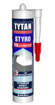 Tytan klej montażowy STYRO FIX do styropianu biały 290 ml