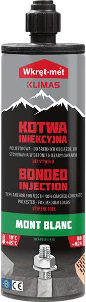 KOTWA CHEMICZNA poliestrowa Wkręt-Met 300ml MOT BLANC WCF-PESF