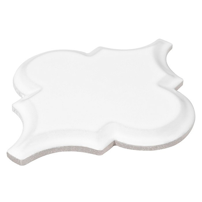 Dunin Arabesco White Tile Wall Lesk 13x15,8 10 mm 3d bílá