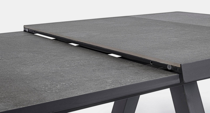Stół ogrodowy rozkładany BOLZANO Kastor 205x265/103 cm antracytowy - EKSPOZYCJA