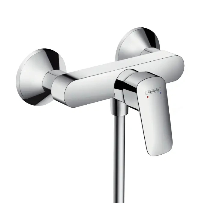 Bateria umywalkowa niska + bateria natryskowa Hansgrohe chrom