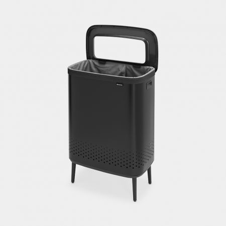 Košík na prádlo, protože HI 2x 45L Black Mat