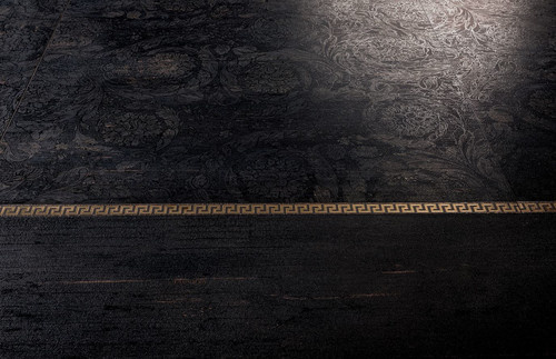 Płytka Versace Eterno Carbon mat 26,5x180 10mm drewnopodobna czarny