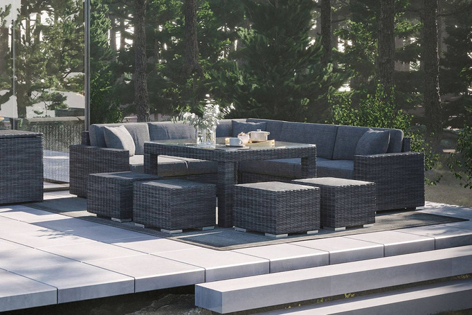 Meble Ogrodowe MILANO IV Royal Szary