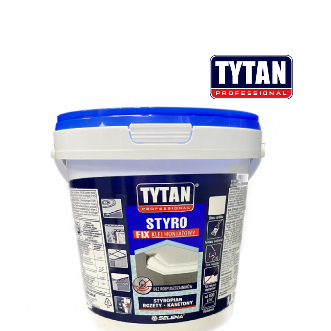 Titan montážní lepidlo Styro oprava pro polystyren bílá 1,5 kg