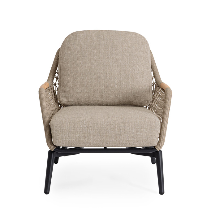 Fotel ogrodowy BOLZANO Etrusco antracyt/beż