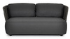 BOLZANO Sofa 2-osobowa ogrodowa Porto antracytowa  167 cm