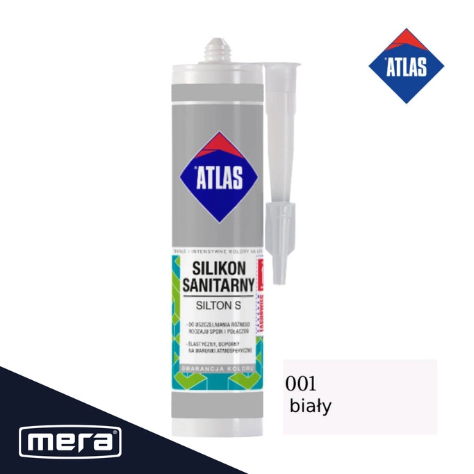 Sanitární silikonový atlas Silton S White 001 280ml