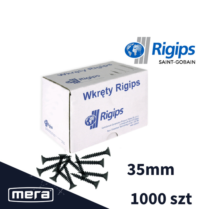 PIGIPS TN SCRUCS 3,5x35 mm pro fixaci desek sádry -karty na 1000 profilů plechu kovu