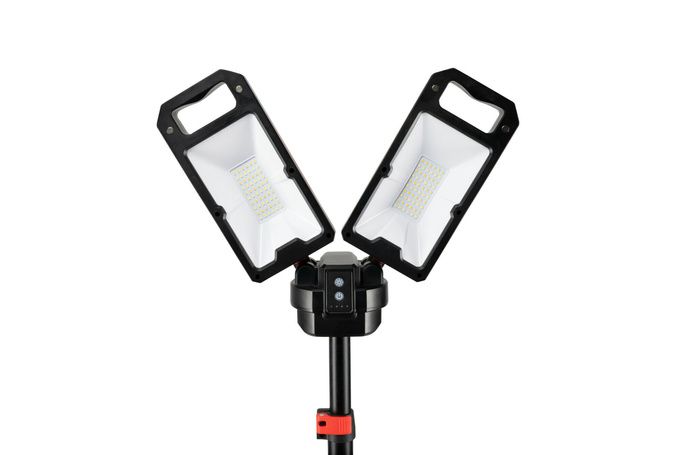 Reflektor Led stojący, składany akumulator LI-ON 2x25W PRO-LD631