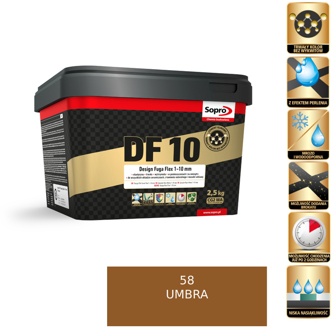 SOPRO fuga DF10 umbra 58 2,5kg 1083