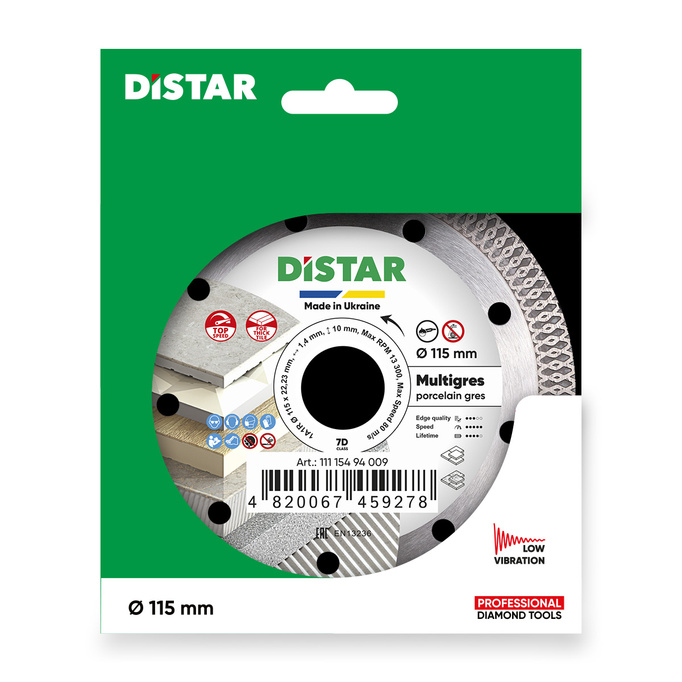 DISTAR Tarcza diamentowa 115mm MULTIGRES 11115494009