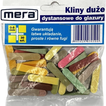 MERA Kliny do glazury duże 0-8mm 30szt