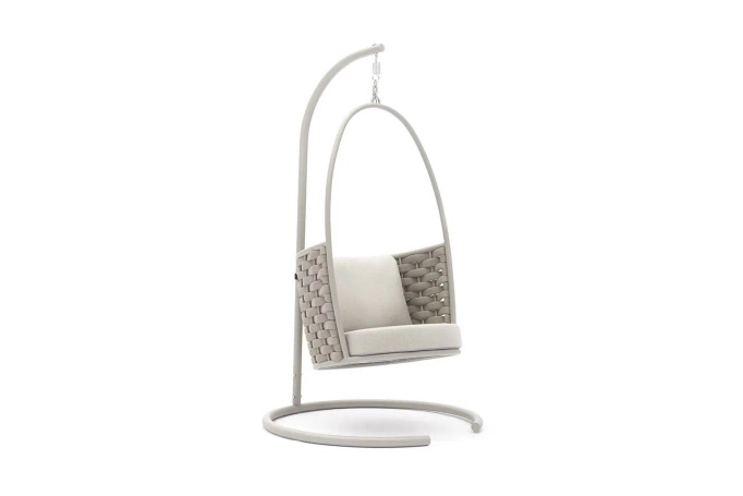 Kokon ogrodowy LOOP beżowy aluminium
