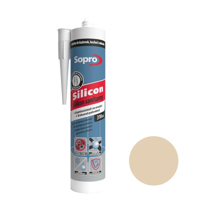 Sopro silikon sanitarny beż bahama 34 310 ml