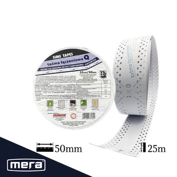 Taśma Q łączeniowa do płyt gipsowych 50mm x 25m