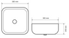 Actima Washbasin 38x38x14 Cori Naicc. 2201.Wh