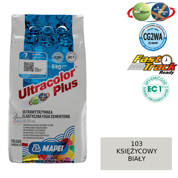 MAPEI Ultracolor Plus Fuga - 103 bílá bílá 5 kg