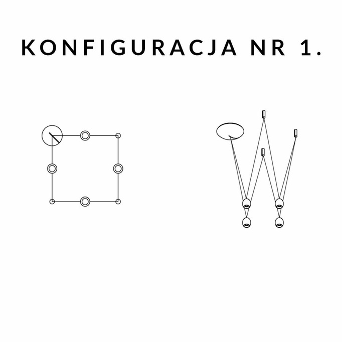 Systém 4 bílých lamp