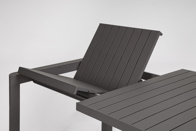 Stół rozkładany ogrodowy BOLZANO Kastello 180-240x100 antracyt