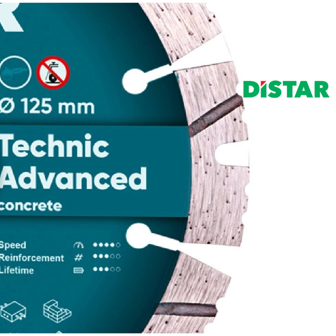 DISTAR Tarcza diamentowa Technic Advanced wielozadaniowa / do betonu 125mm  14315347010