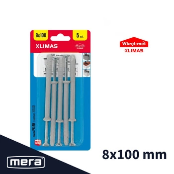 Wkręt-met kołki szybkiego montażu 8x100 5 szt.