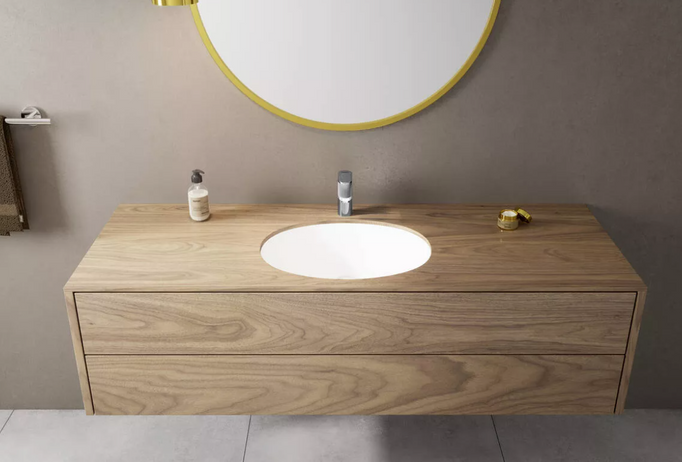 Ecosmart Chrome Standing Washbasin Baterie.