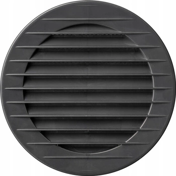 Kulatá ventilační mřížka s Graphitø 125mm Mesh