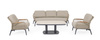 Stół ogrodowy 135cm x 83cm BOLZANO Tacito antracyt/beż