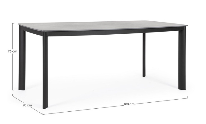 Stół ogrodowy BOLZANO 180x90cm Allegro aluminium antracyt