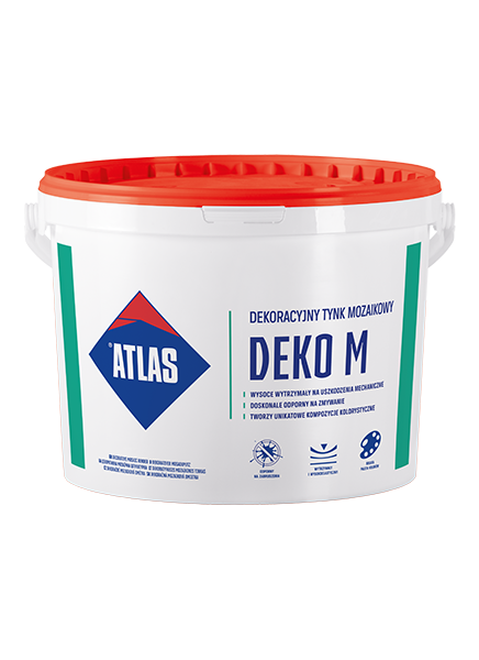 Atlas Deko M baza do tynku dekoracyjnego  składnik B - baza w wiadrze  7,6 kg
