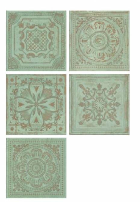 Płytka APE GATSBY GREEN TIN ścienna mat 20,1x20,1 zielony