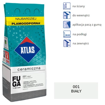 ATLAS FUGA CERAMICZNA - 001 biały 5kg