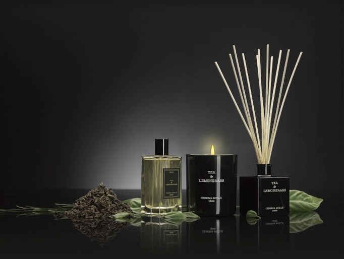 Cereria Molla Premium Diffuser 100 ml čaje a citronové trávy