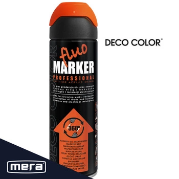 Spray Deco Color Fluomarker Orange, Geodesy Marker 500ML 14520