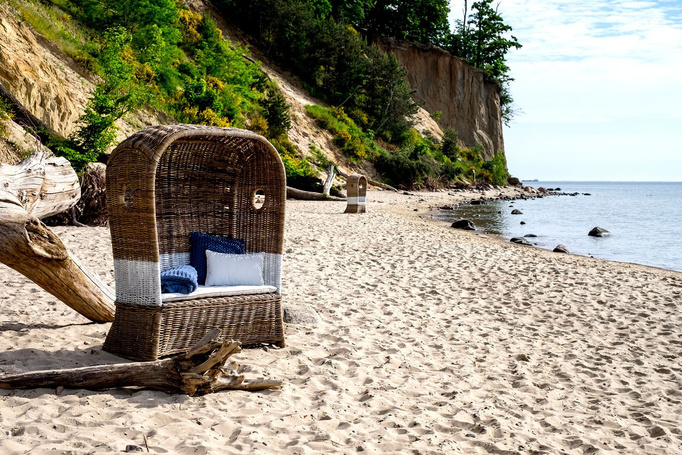 ST TROPEZ DUO BEACH RATTAN BASK