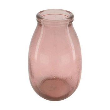 Wazon ze szkła z recyklingu różowy Conrad
