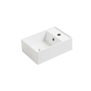 Sushaved Sink Simas Agile 40x27cm Obdélníkový, lesk, bílý.